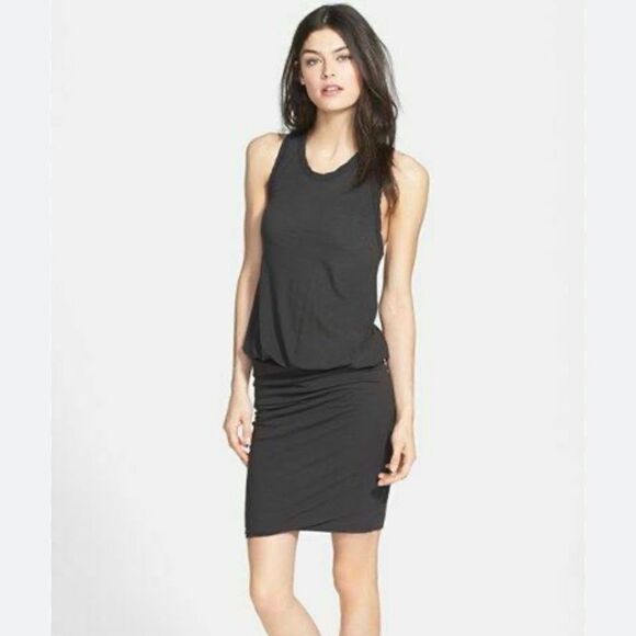 James Perse Supima Cotton Jersey Tank Dress Womens Size 2 Medium Gray Sleeveless - Picture 11 of 11